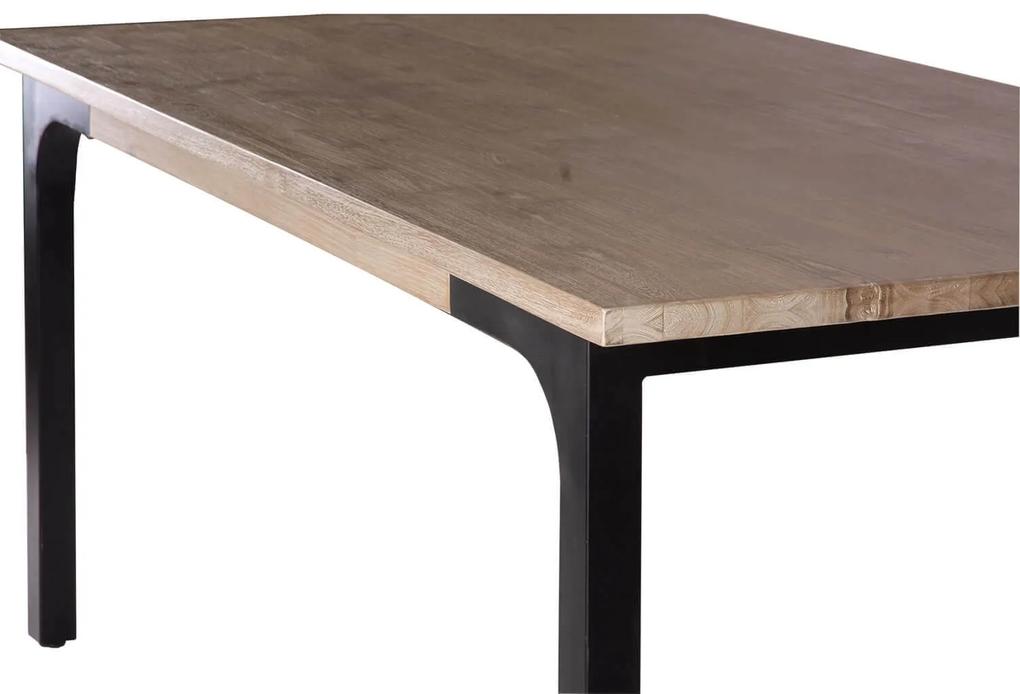 Stôl sterma 160 x 90 cm hnedo-čierny MUZZA