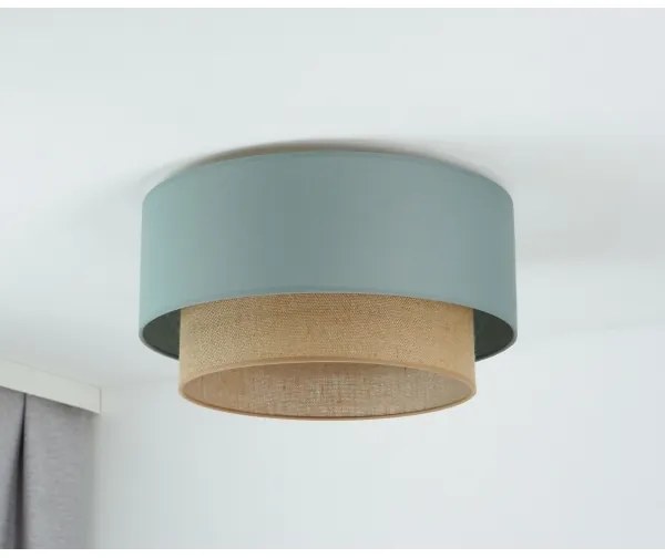 Duolla - Stropné svietidlo BOHO 1xE27/15W/230V pr. 45 cm zelená/hnedá