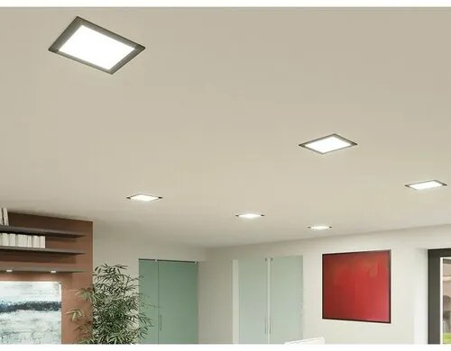 Panlux Podhľadové LED svietidlo Downlight CCT Square čierna, 24 W, IP44