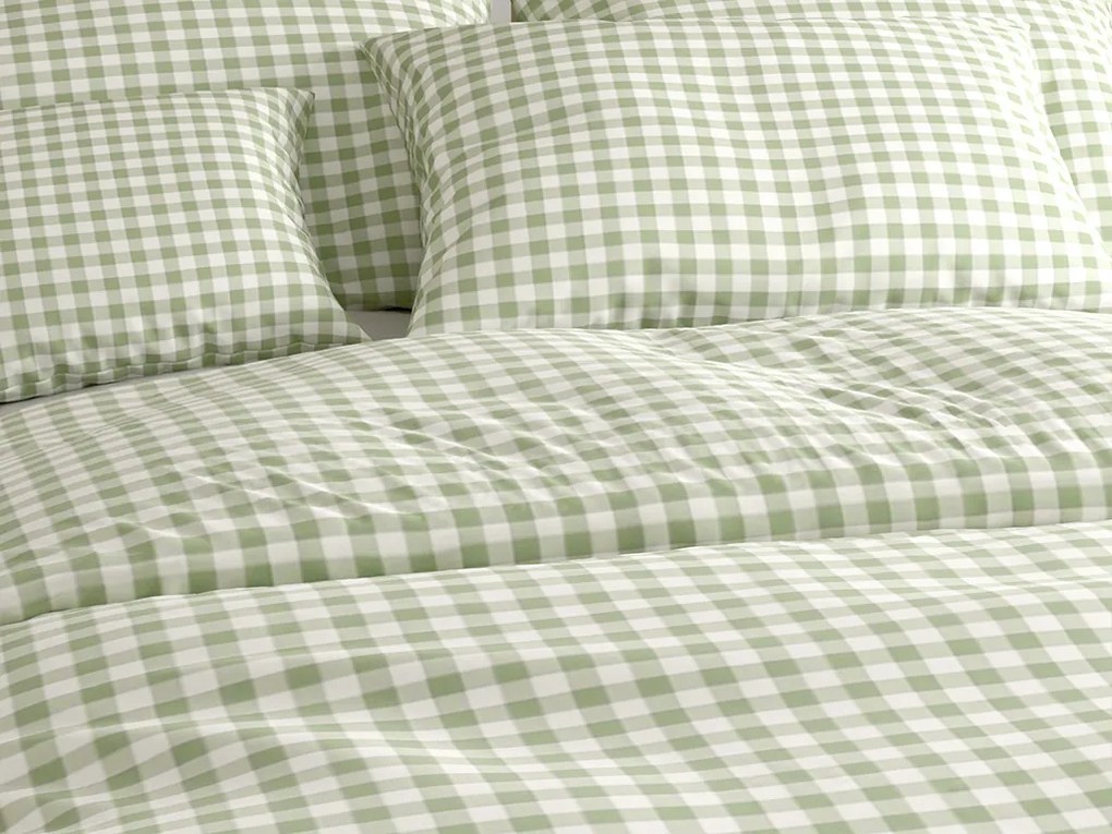 Bavlnené obliečky GRENTIS zelené Rozmer obliečok: 70 x 90 cm | 140 x 200 cm