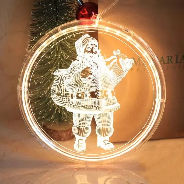 Tutumi Tutumi, LED svietiaca ozdoba so vzorom Santa Claus 3xAAA LED26 16cm CD003, CHR-03000