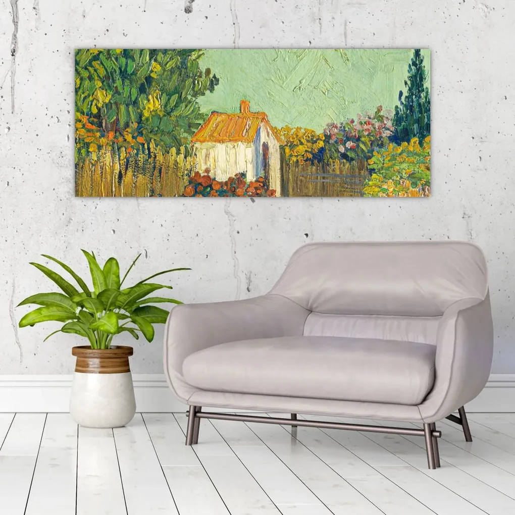 Obraz - Imitator of Vincent van Gogh, Landscape, reprodukcia (120x50 cm)