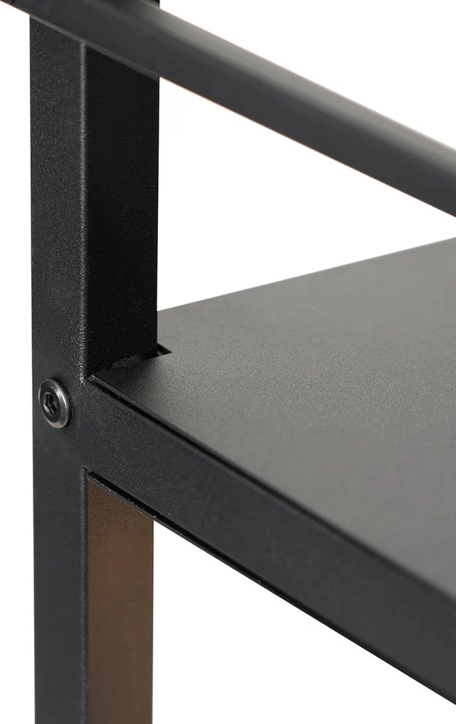 Inteligentná priemyselná stojaca lampa čierna vrátane Wifi G95 - Cage Rack