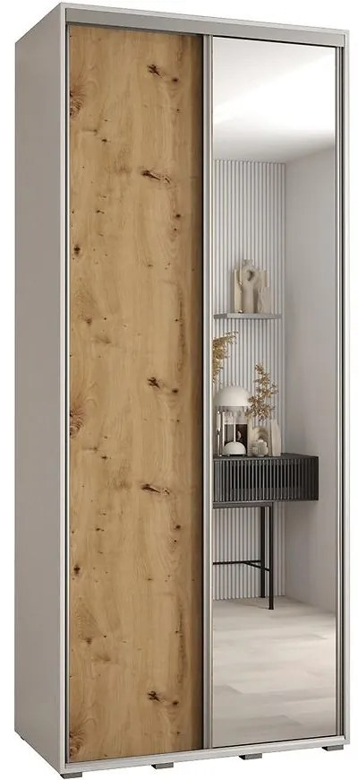 Skriňa 45 Canaris 3 110 biela/artisan/silver