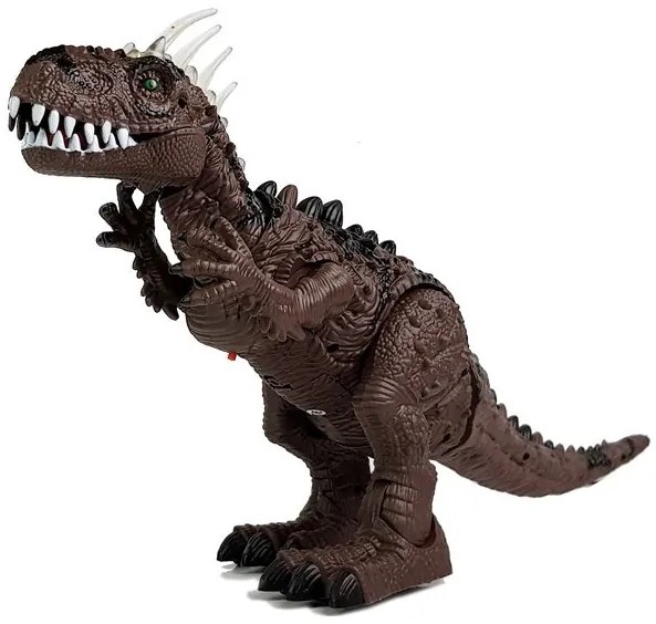 LEAN TOYS Dinosaurus Tyrannosaurus Rex na batérie s vajíčkami - hnedý