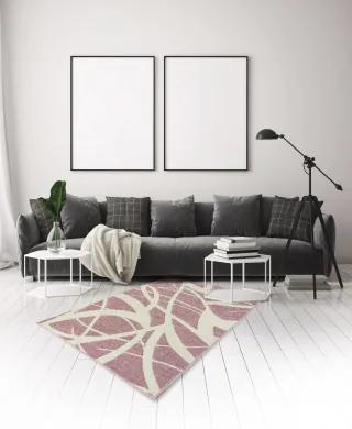 Koberce Breno Kusový koberec PORTLAND 57/RT4R, ružová, viacfarebná,160 x 235 cm