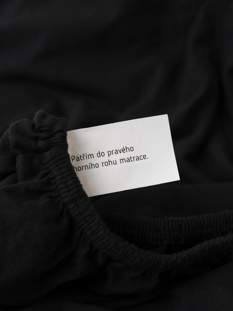 Jersey plachta Classic 160 x 200 cm - čierna