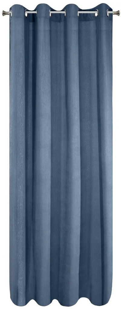 ZATEMŇOVACÍ ZÁVES NA KRÚŽKOCH CLARISA 140X270 CM NÁMORNÍCKA MODRÁ