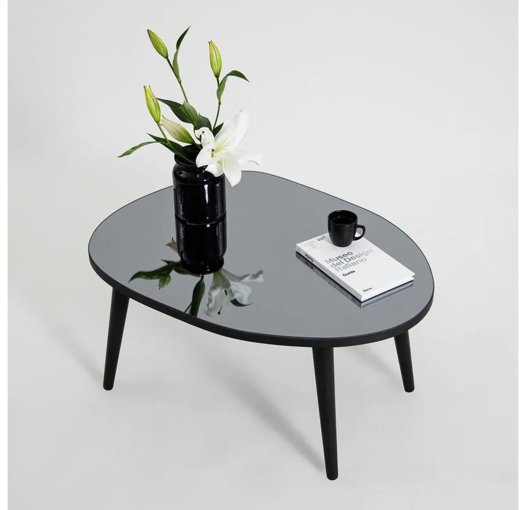 Asir Konferenčný stolík GUSTO 38x75 cm čierna 552NOS2275