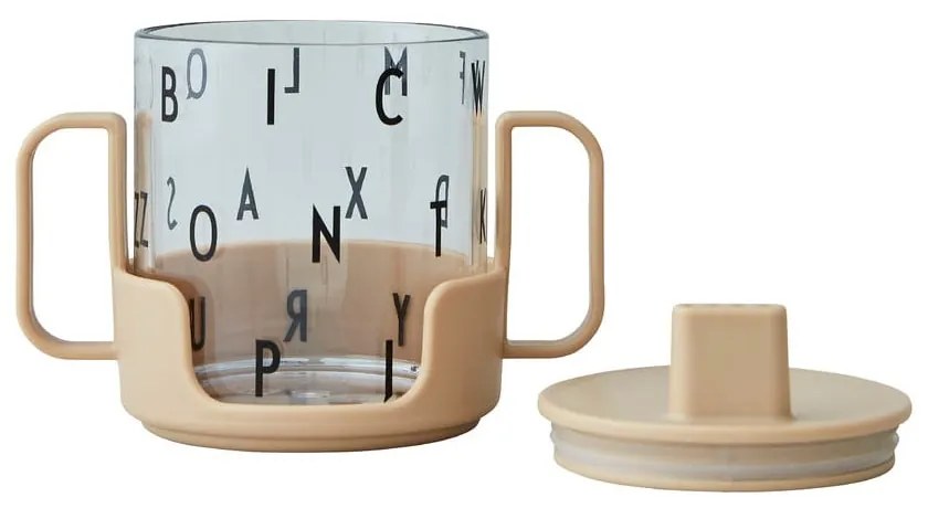 Béžový detský hrnček Design Letters Grow With Your Cup
