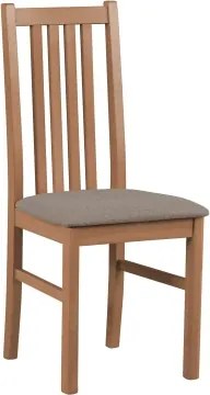 Jedálenská stolička Ontika, svetlý orech/béžová tkanina%