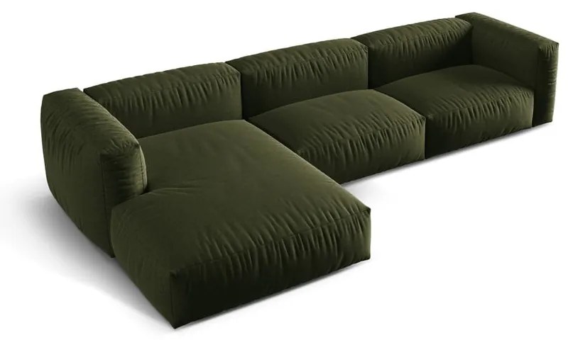 Zelená modulárna rohová pohovka (ľavý roh) Martina – Micadoni Home