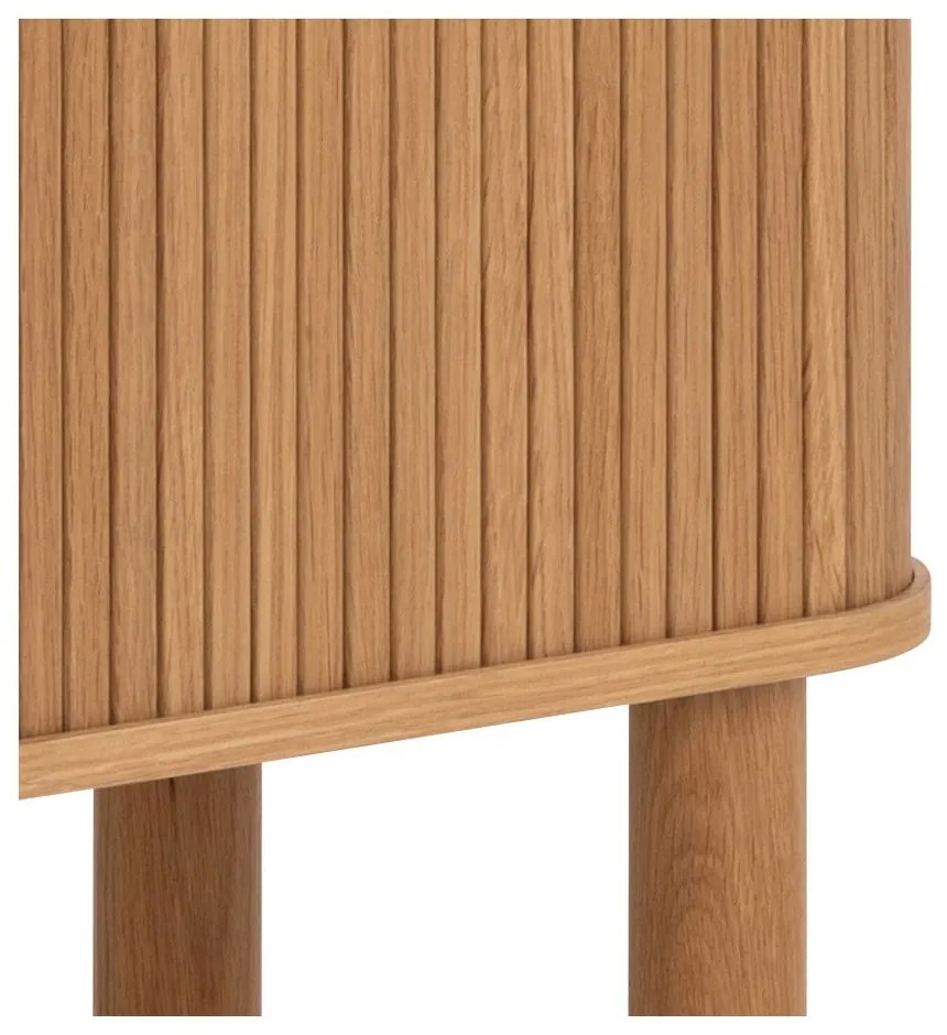 Skrinka v dekore duba s posuvnými dverami v prírodnej farbe 80x145 cm Langley – Actona