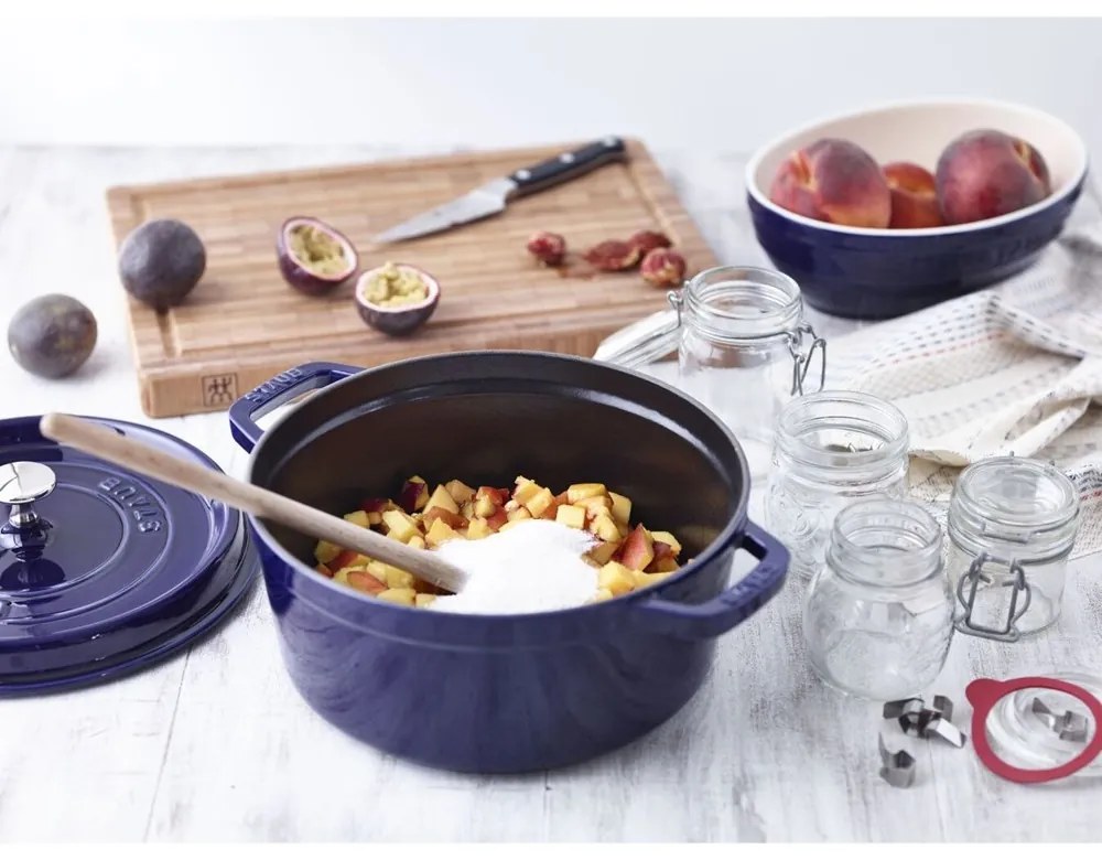 Staub Hrniec STAUB okrúhly 26 cm modrý 5,2l