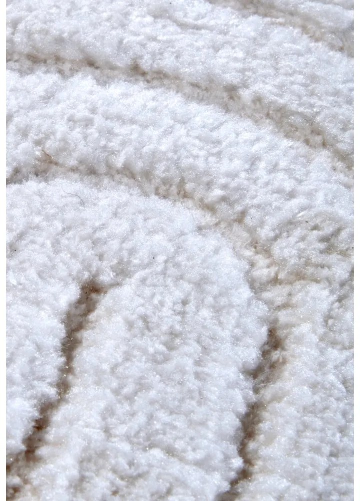 Biely okrúhly koberec ø 160 cm Panglao New York White – Elle Decoration