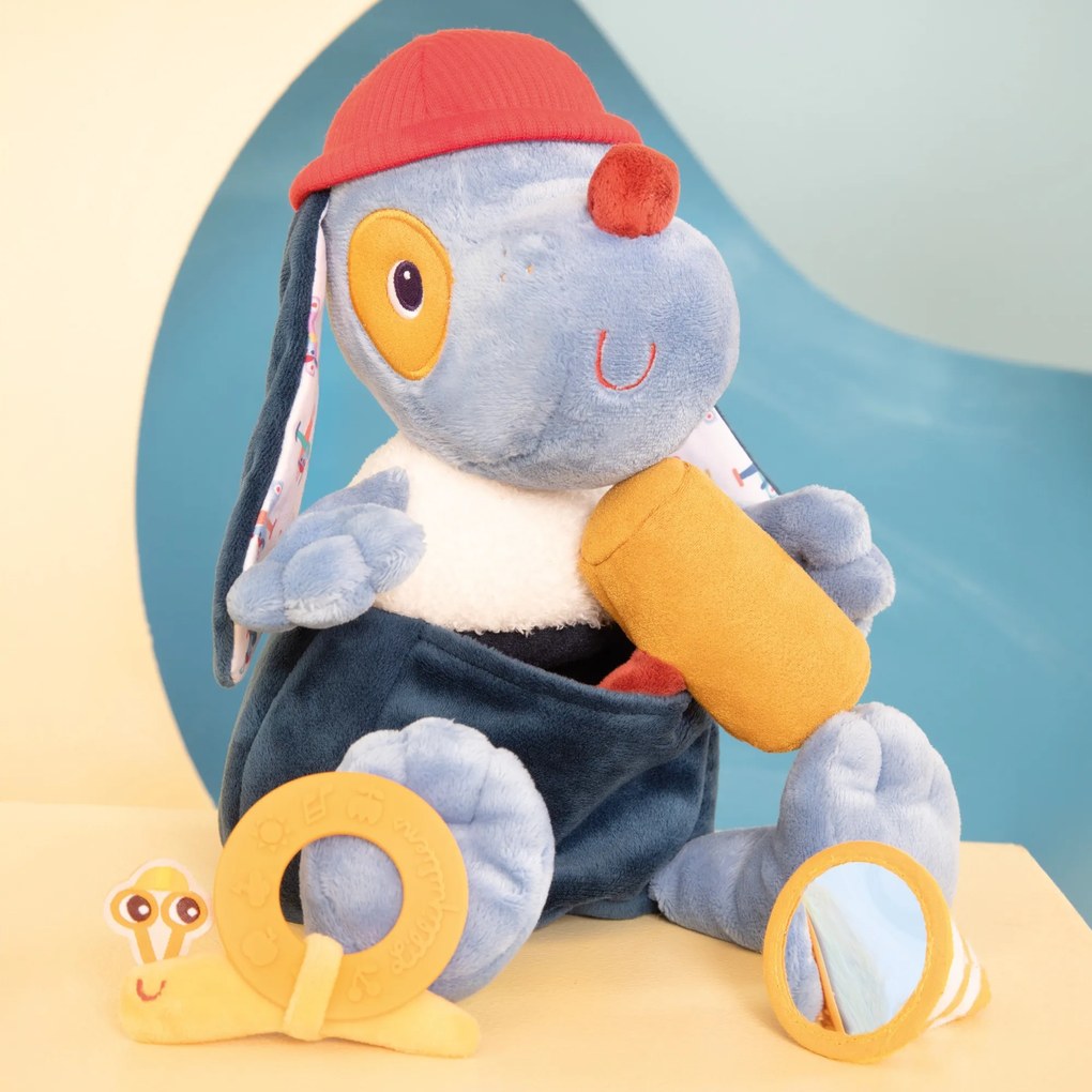 Lilliputiens - textilná hračka s aktivitami - údržbár psík Jules