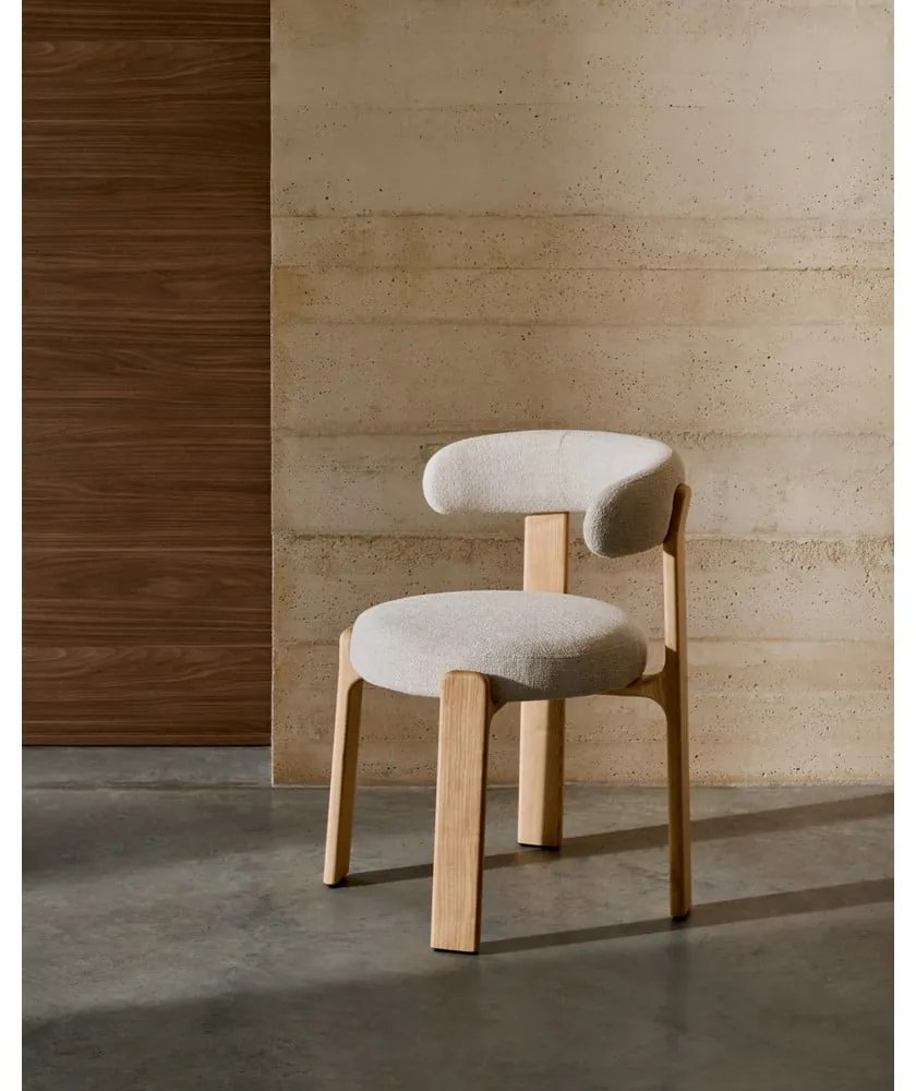 Béžová/v prírodnej farbe jedálenská stolička z jaseňového dreva Granite – Kave Home