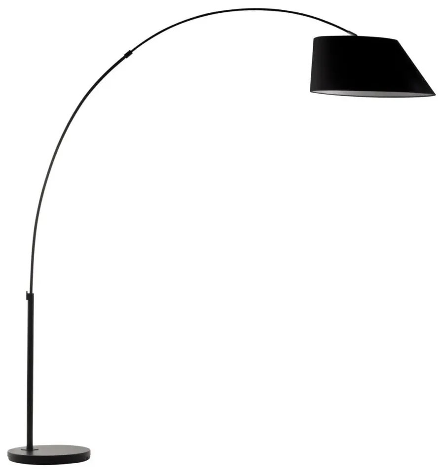 Čierna stojacia lampa Zuiver Arc