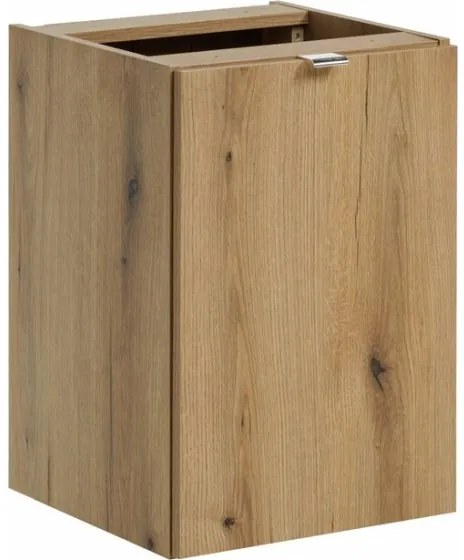 Závěsná umyvadlová skříňka Nova Oak s deskou 140 cm dub evoke/bílá