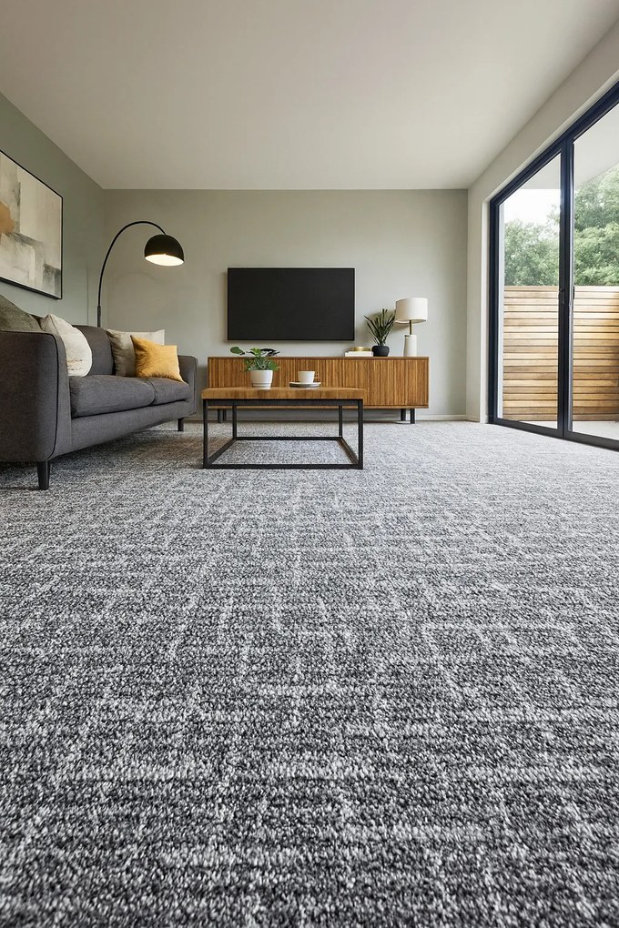 Betap, Koberec metráž Novelle 73, na mieru, šíře 3m,4m, šedá, twinback (filc+juta), chodba / predsieň