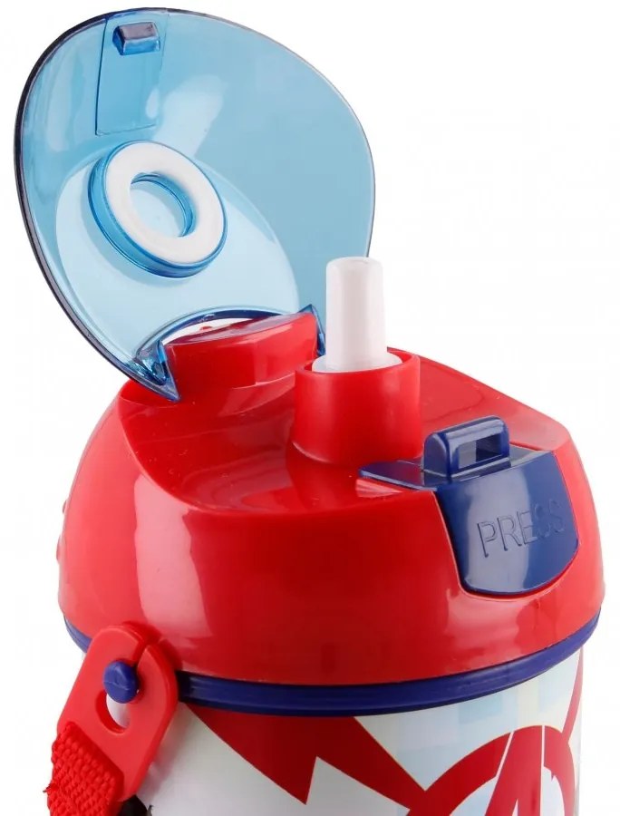 Plastová fľaša na pitie s viečkom Avengers - MARVEL - 450 ml