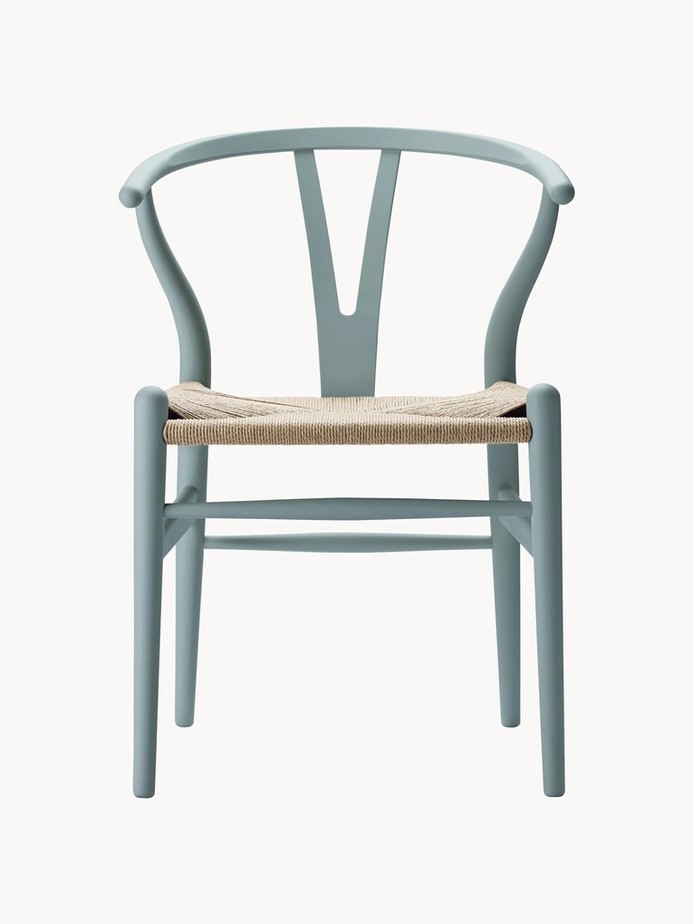 Drevená stolička's ručne tkaným sedadlom CH24 Wishbone Chair