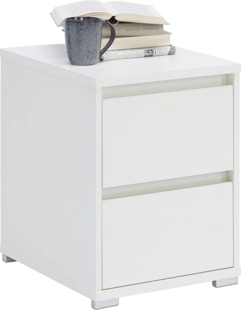 XXXLutz NOČNÝ STOLÍK, biela, 40/55/48 cm Carryhome - Nočné stolíky - 000003003404