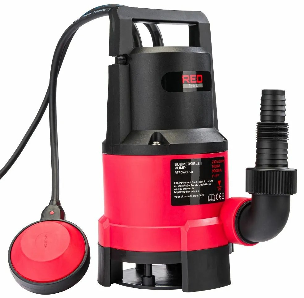 Kalové čerpadlo RTPDW0050, 1400W  | RED TECHNIC