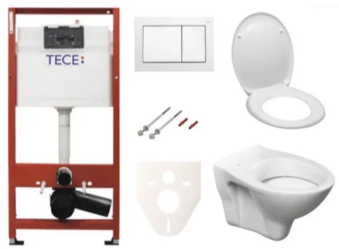 Cenovo zvýhodnený závesný WC set TECE do ľahkých stien / predstenová montáž + WC S-Line S-line Pro SIKOTSD0, 1 ks