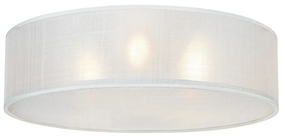 Biele stropné svietidlo s textilným tienidlom Haru – Markslöjd