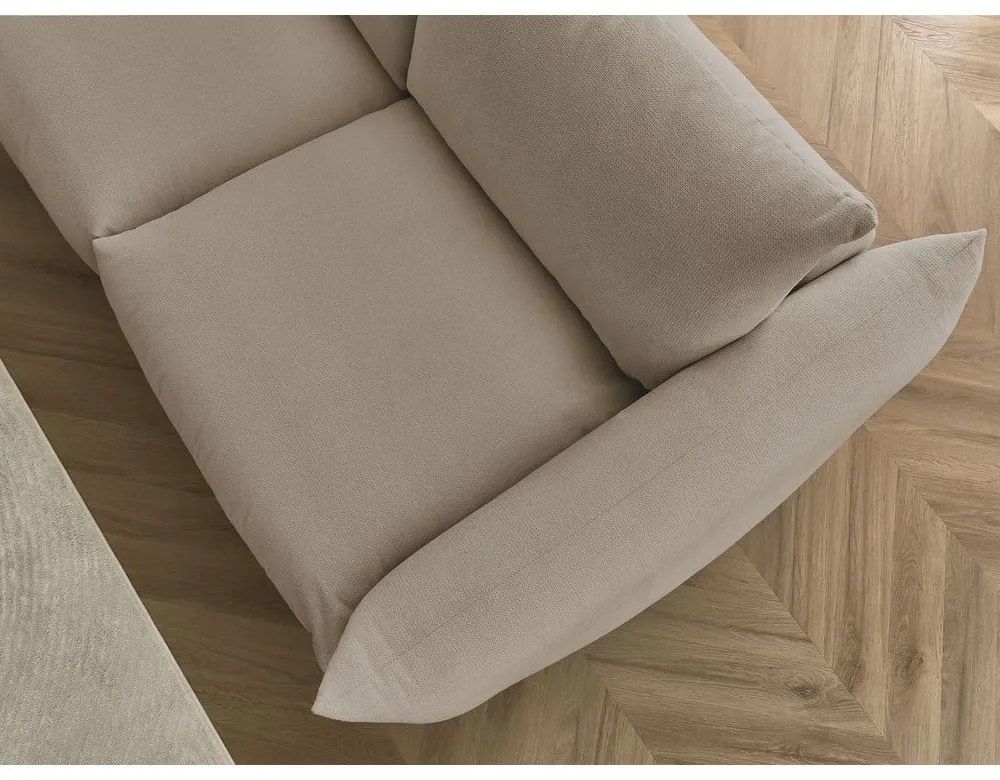 Béžová rozkladacia pohovka 234 cm Ernest – Bobochic Paris