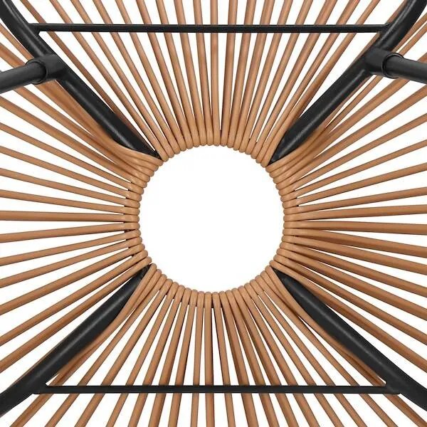 Záhradné kreslo oválne, výška 87 cm, odtiene béžovej a hnedej Springos - GF0084