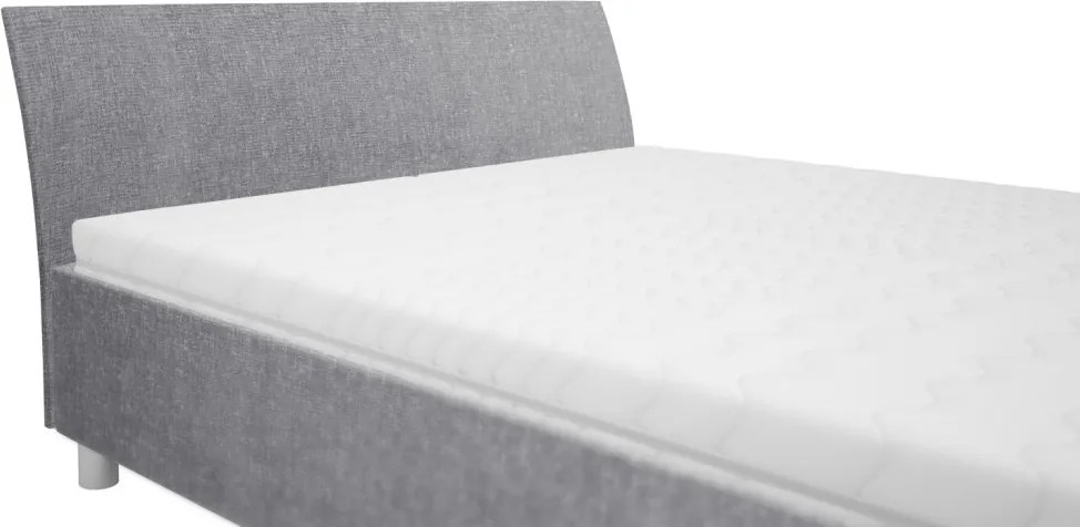 Posteľ Bali 160x200 cm, holubia sivá látka