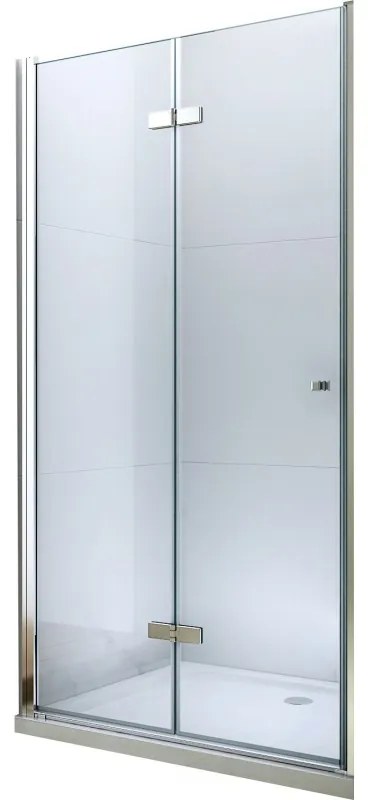 Mexen Lima, skladacie sprchové dvere do otvoru 95 x 190 cm, 6mm číre sklo, chrómový profil, 856-095-000-01-00