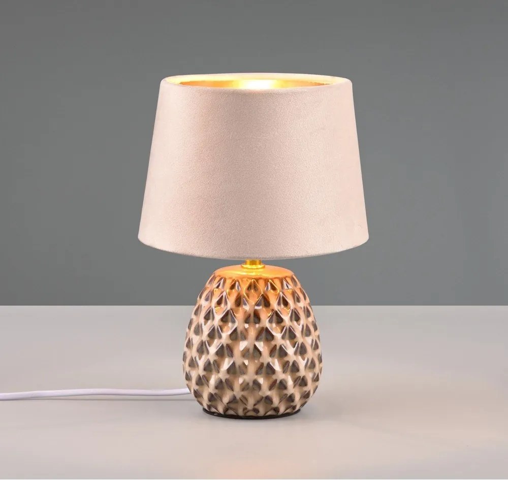 Béžová stolová lampa (výška 27 cm) Ariana - Reality