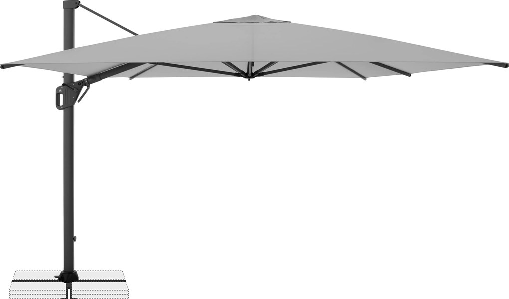 Doppler LIFE 300 x 400 cm – výkyvný záhradný slnečník s bočnou tyčou