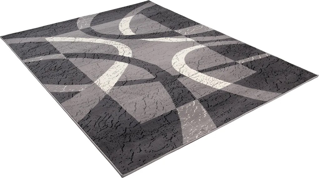 TA Koberec 3707A DARK GRAY CHEAP PP CRM Sivý Obdĺžnikový Rozmer: 60x100 cm