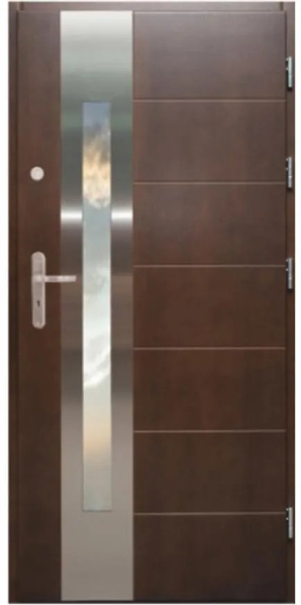 Dvere vchodové WZ 57 90P dub močiar