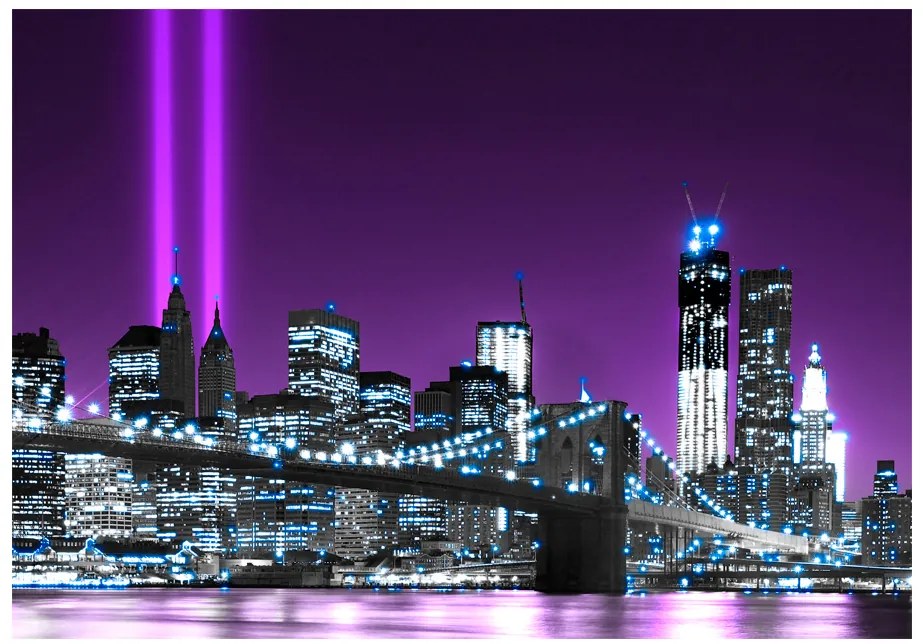 Artgeist Fototapeta - Luminous manhattan Veľkosť: 250x175, Verzia: Premium