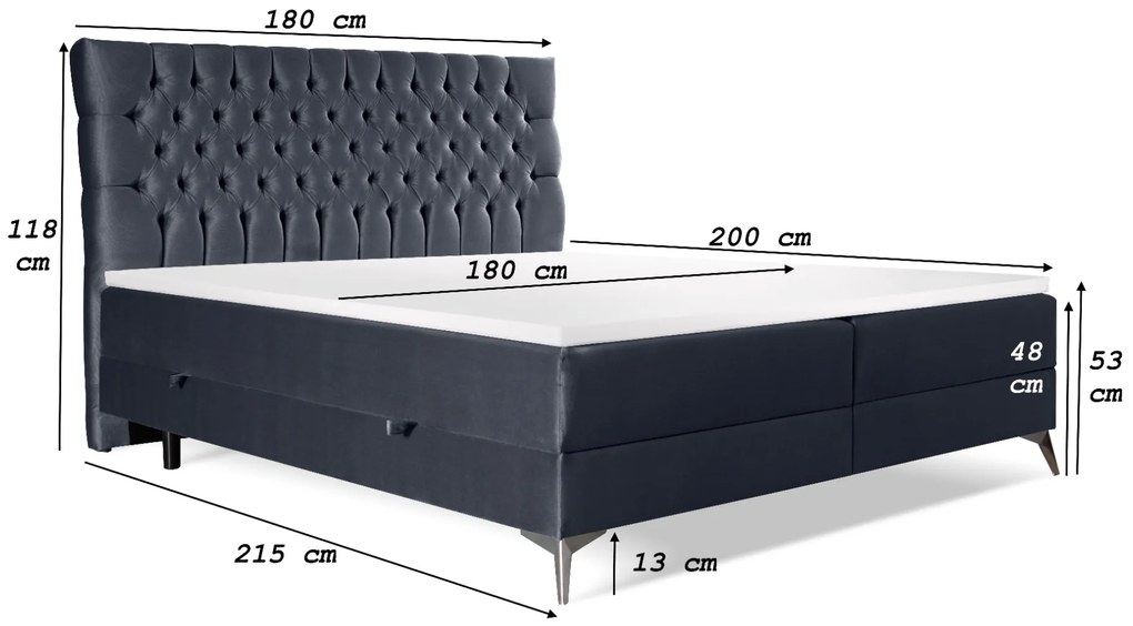 ČALÚNENÁ MANŽELSKÁ POSTEĽ MARIUS 160X200