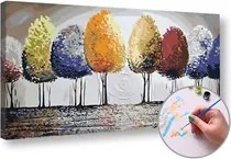 Maľovanie podľa čísel FAREBNÉ STROMY