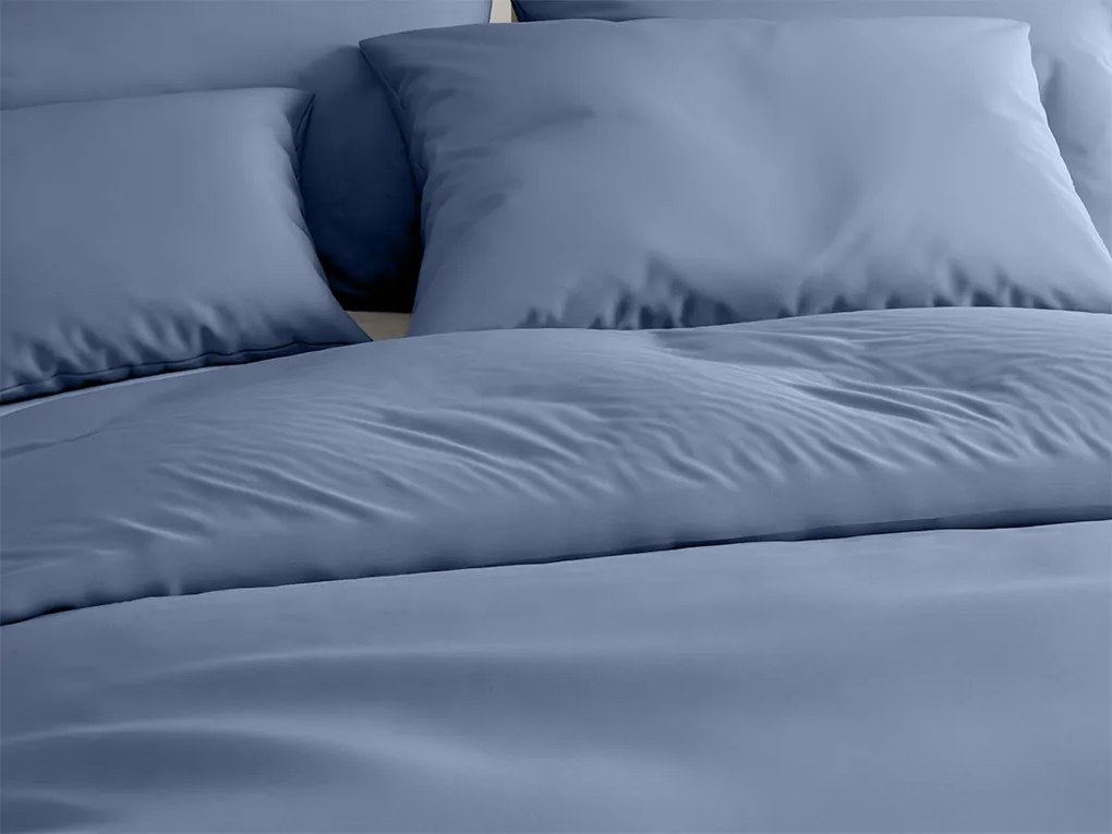 Bavlnené obliečky LUX modré hotelová kapsa Rozmer obliečky: 70 x 90 cm | 140 x 200 cm
