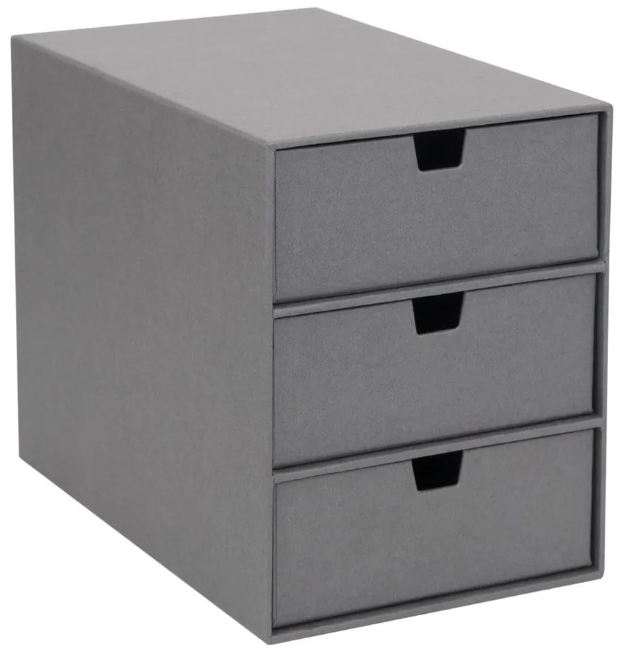 Sivý zásuvkový box s 3 zásuvkami Bigso Box of Sweden Ingrid