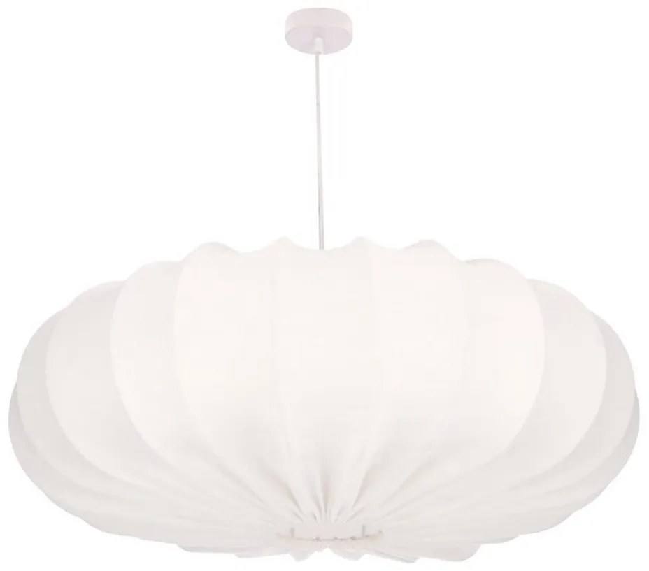 Candellux Luster na lanku CAFEE 1xE27/40W/230V pr. 66 cm biela 31-39224