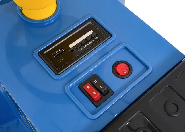 Elektrické autíčko rušeň modré