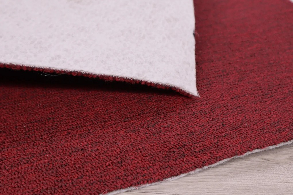 Vopi, Metrážny koberec Astra červená - neúčtujeme odrezky z role, na mieru, šíře 1,33m,1m,2m,3m,4m,na mieru, neúčtujeme odrezky, červená, ab (mriežka), chodba / predsieň