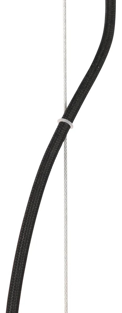 Art Deco závesné svietidlo zlaté s opálovým sklom 3-svetlo - Flore