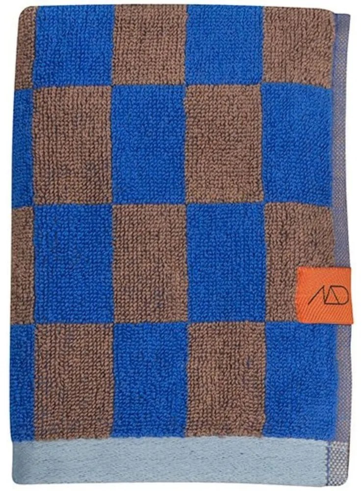 Modro-hnedá osuška z bio bavlny 70x133 cm Retro - Mette Ditmer Denmark