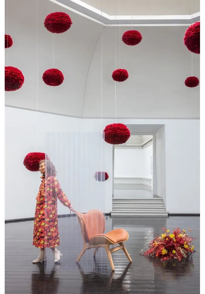 Vínovočervené tienidlo ø 45 cm Eos medium – UMAGE