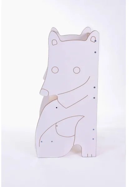 Učiaca veža FOX biela/javor